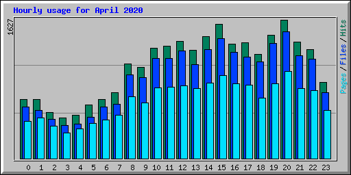 Hourly usage for April 2020